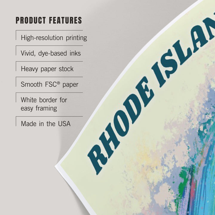 Rhode Island, Vitamin Sea, Coastal Series, Surfer Girl, Art & Giclee Prints Art Lantern Press