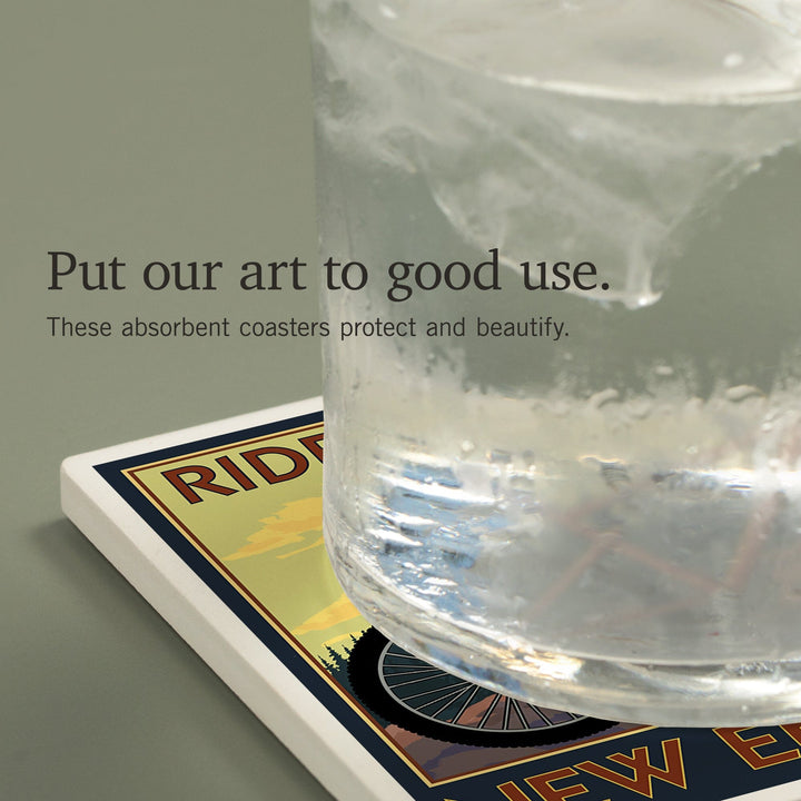 Ride the Trails in New England, Coasters Coasters Lantern Press