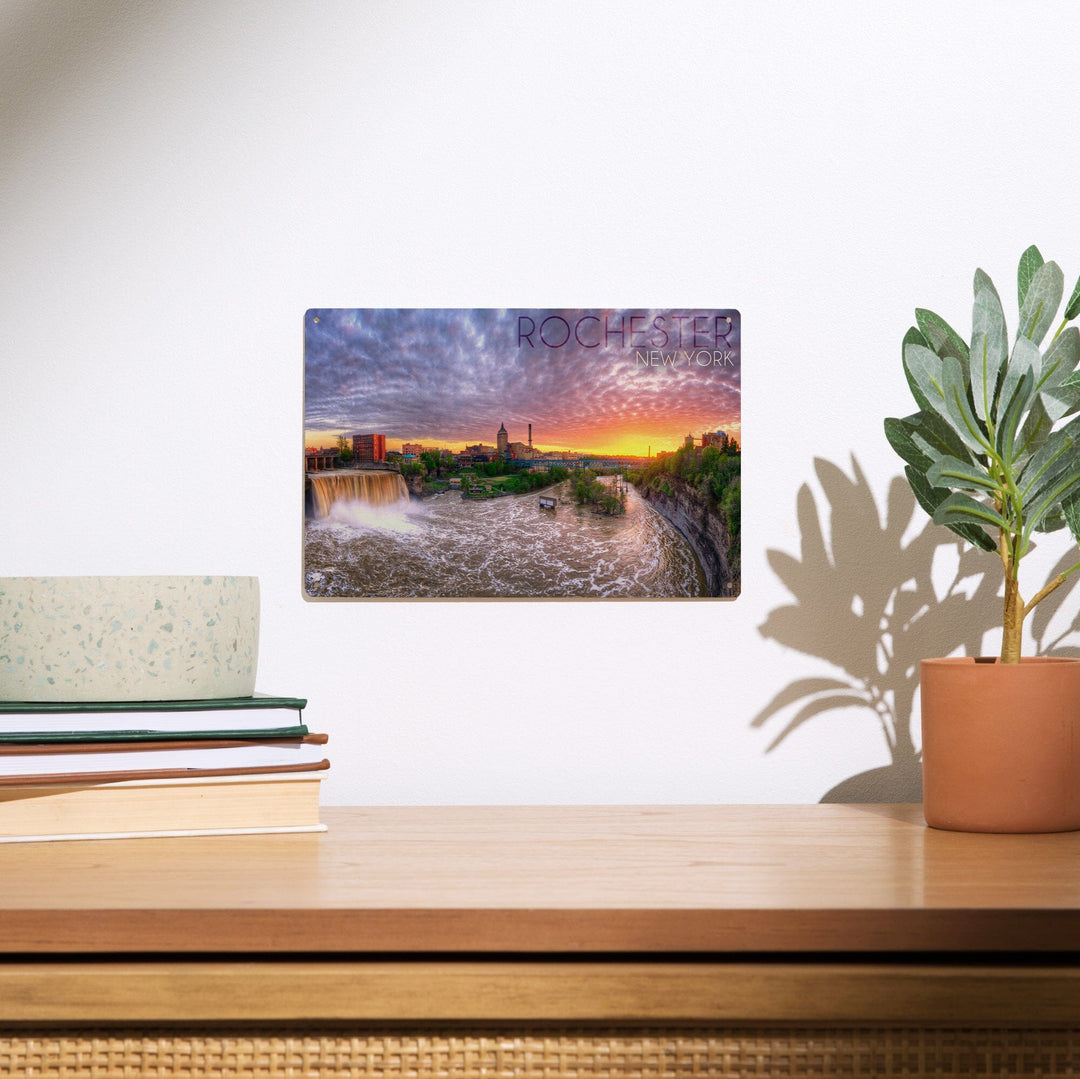 Rochester, New York, Falls View, Lantern Press Photography, Wood Signs and Postcards Wood Lantern Press