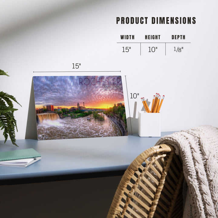 Rochester, New York, Falls View, Lantern Press Photography, Wood Signs and Postcards Wood Lantern Press