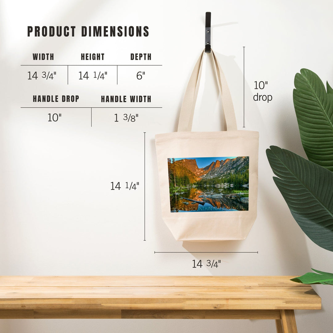 Rocky Mountain National Park, Colorado, Dream Lake Day, Tote Bag Totes Lantern Press