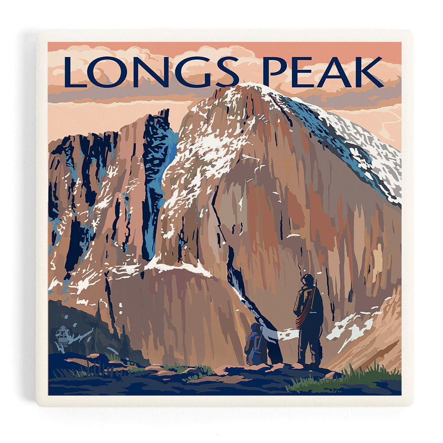 Rocky Mountain National Park, Colorado, Longs Peak, Coasters Coasters Lantern Press