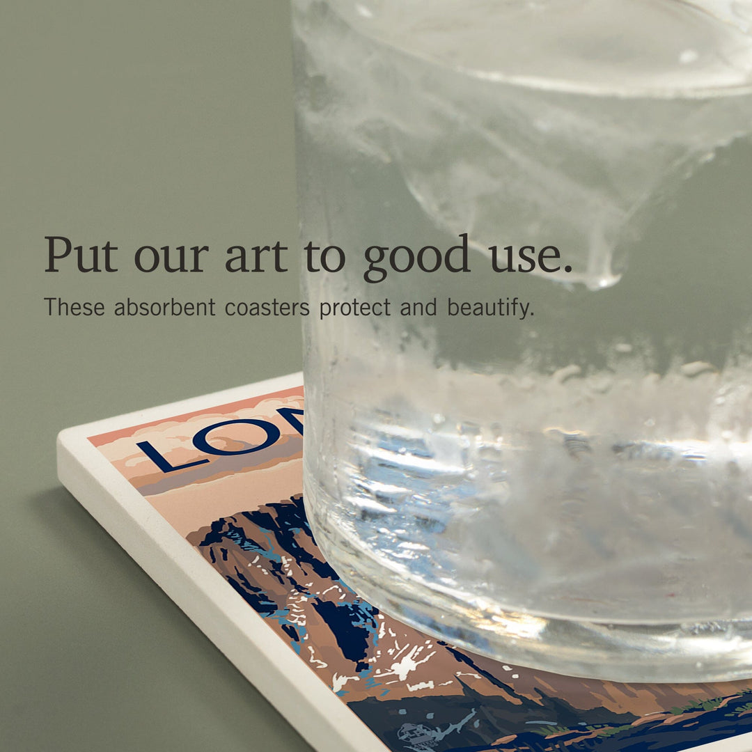 Rocky Mountain National Park, Colorado, Longs Peak, Coasters Coasters Lantern Press