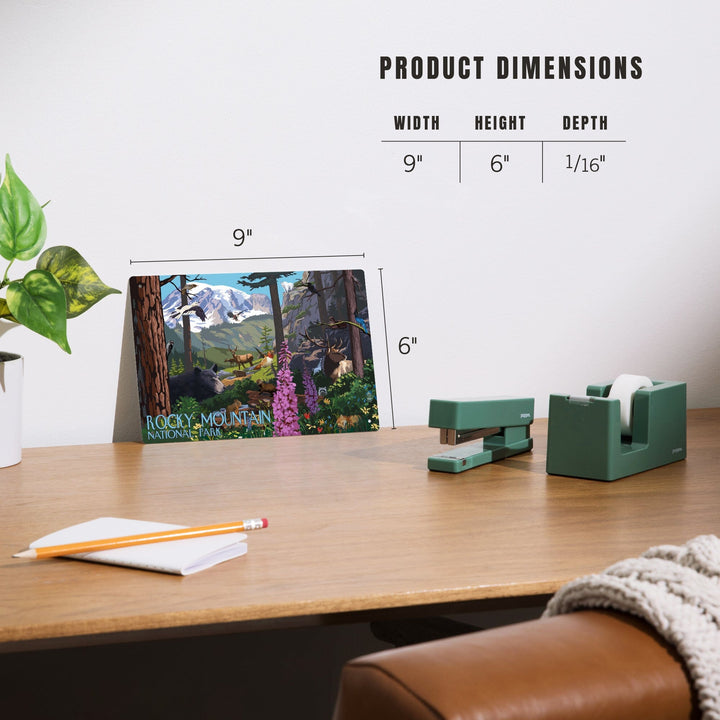 Rocky Mountain National Park, Colorado, Wildlife Utopia, Metal Signs Metal Lantern Press