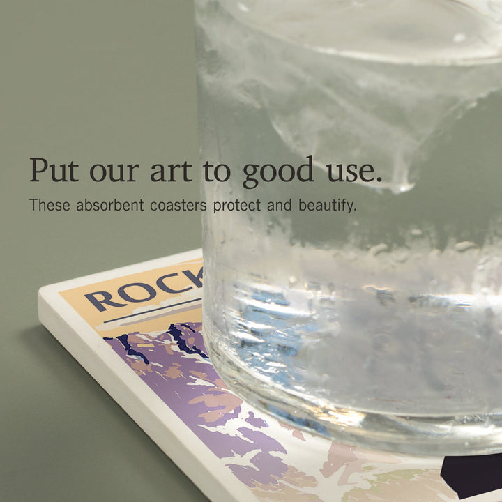 Rocky Mountain National Park, Montana, The Sharkstooth, Coasters Coasters Lantern Press