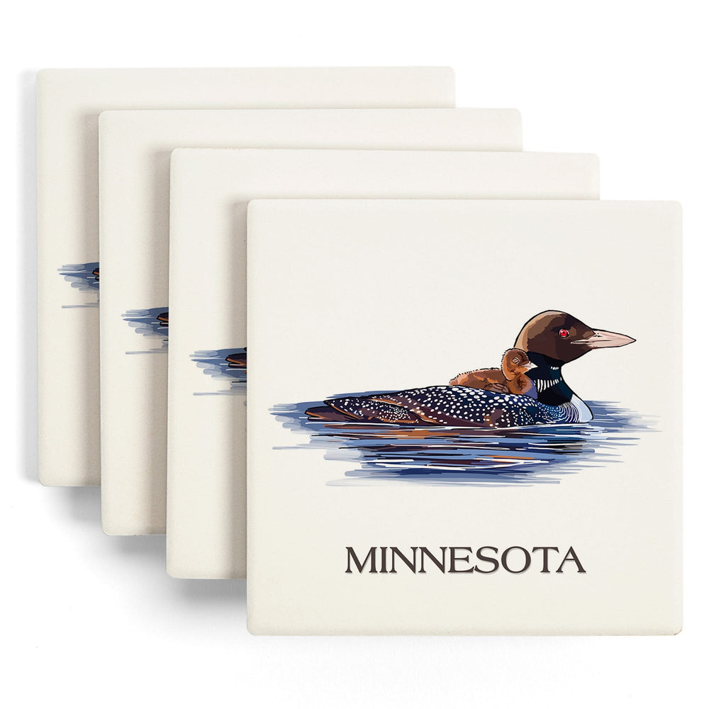 Roseville, Minnesota, Mallard Duck, Coasters Coasters Lantern Press