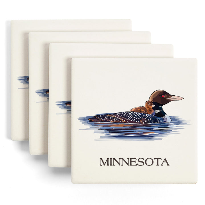 Roseville, Minnesota, Mallard Duck, Coasters Coasters Lantern Press