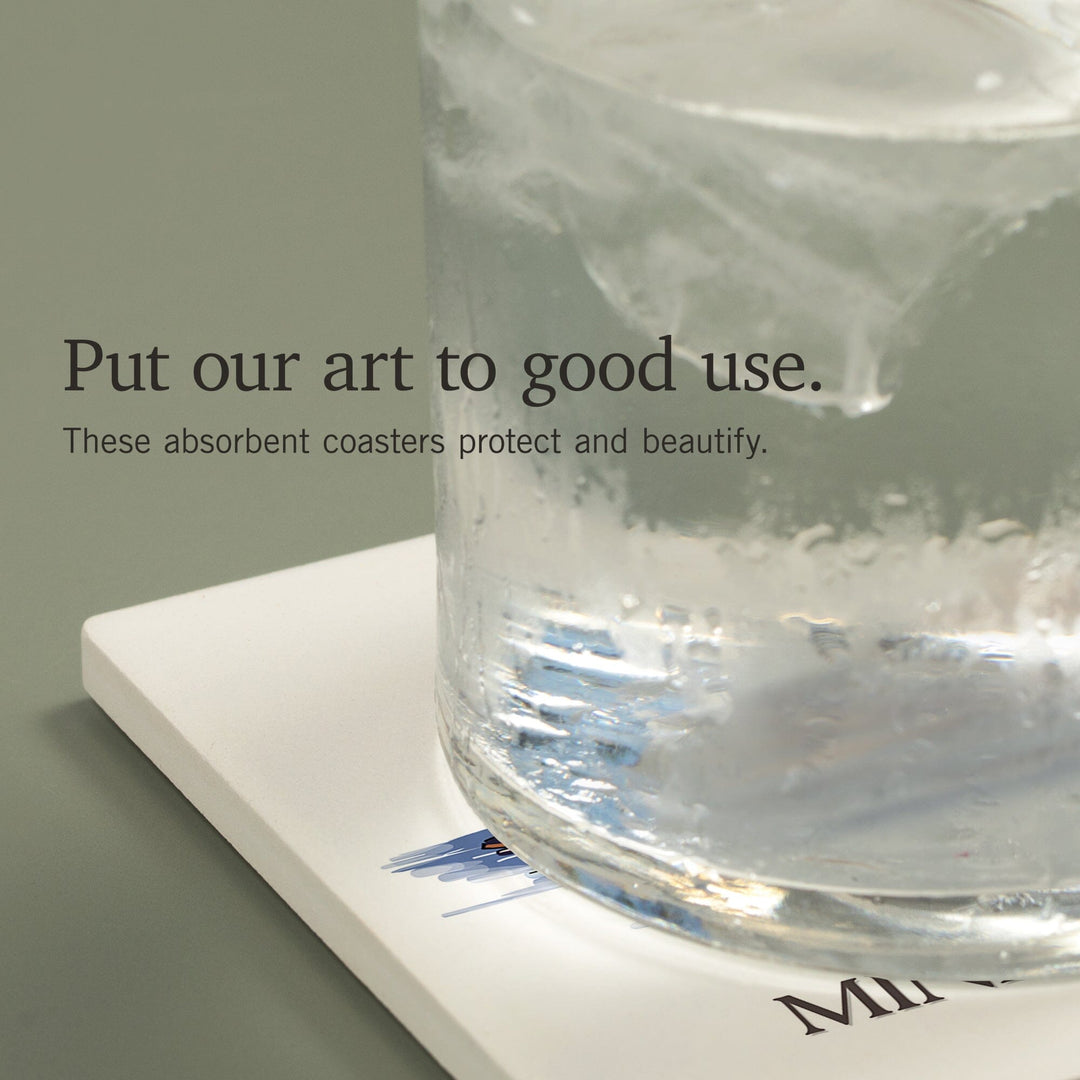 Roseville, Minnesota, Mallard Duck, Coasters Coasters Lantern Press