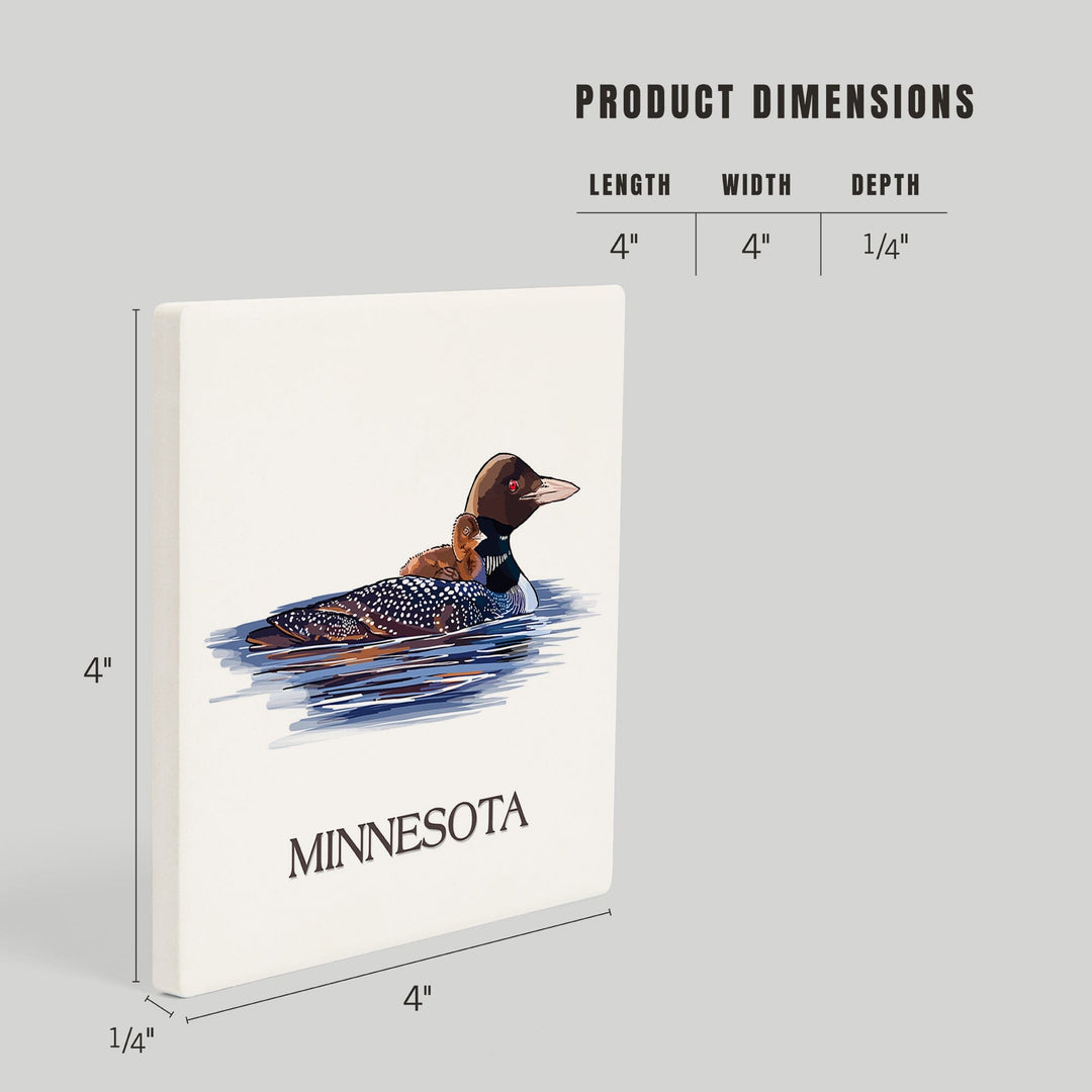 Roseville, Minnesota, Mallard Duck, Coasters Coasters Lantern Press