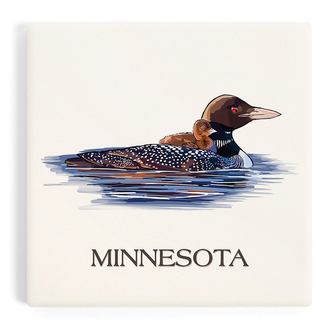 Roseville, Minnesota, Mallard Duck, Coasters Coasters Lantern Press Coaster