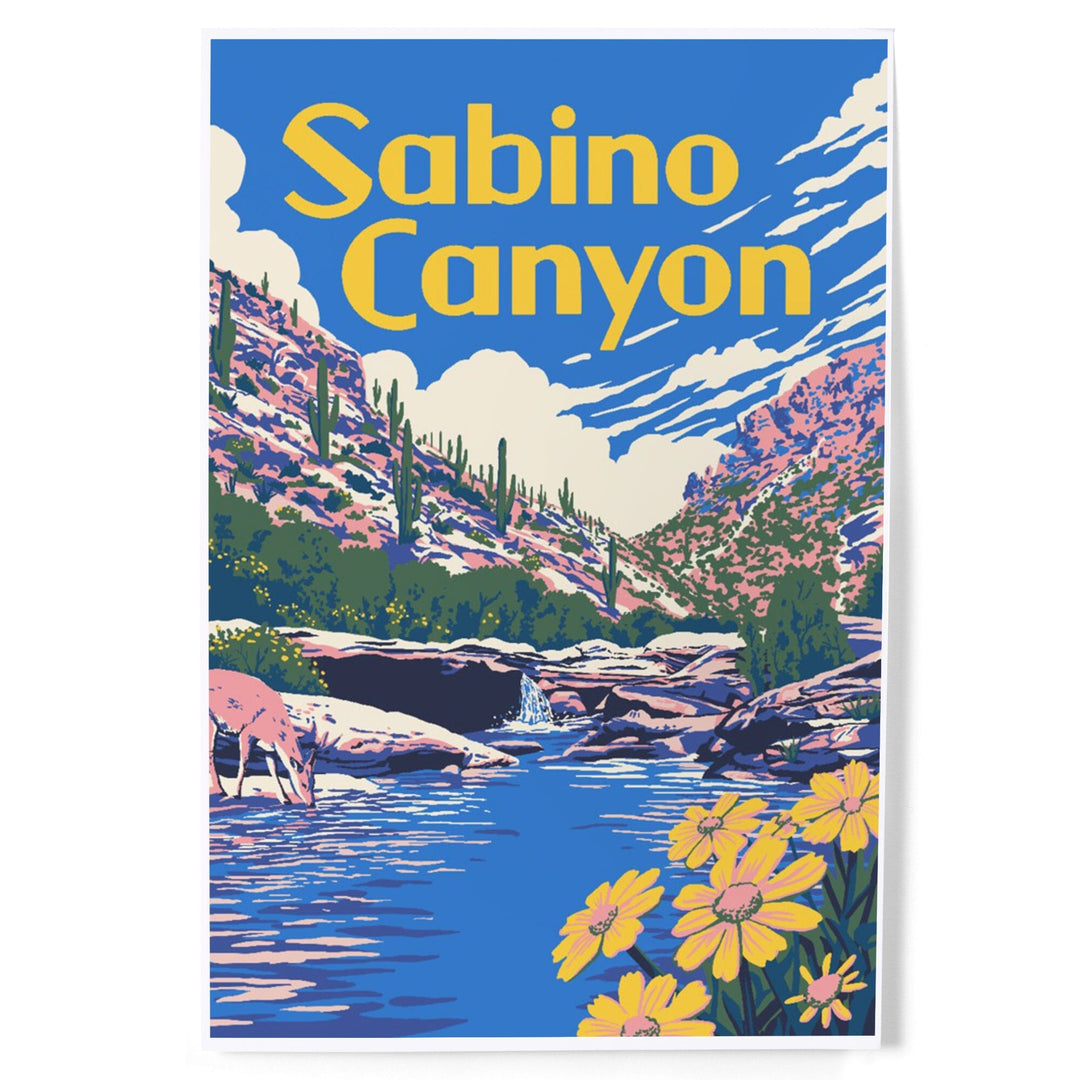Sabino Canyon, Arizona, Explorer Series, Art & Giclee Prints Art Lantern Press