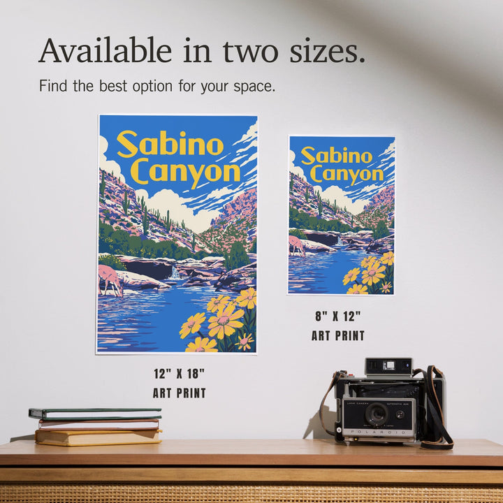 Sabino Canyon, Arizona, Explorer Series, Art & Giclee Prints Art Lantern Press