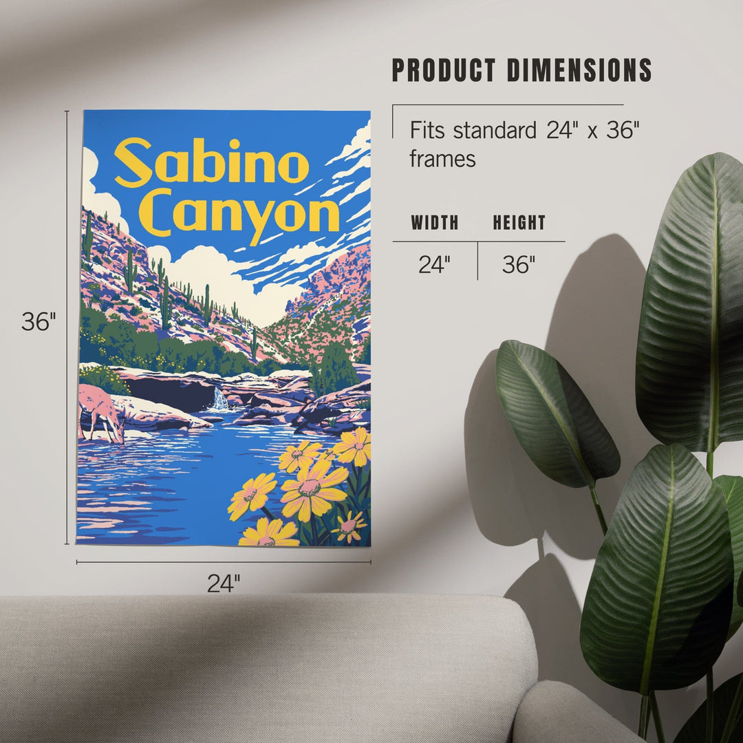 Sabino Canyon, Arizona, Explorer Series, Art & Giclee Prints Art Lantern Press