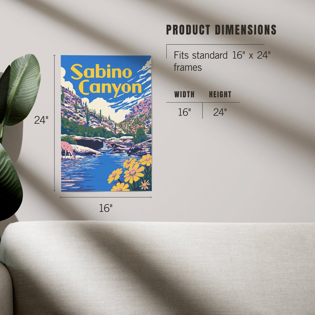 Sabino Canyon, Arizona, Explorer Series, Art & Giclee Prints Art Lantern Press