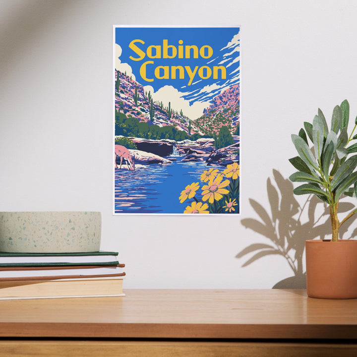 Sabino Canyon, Arizona, Explorer Series, Art & Giclee Prints Art Lantern Press