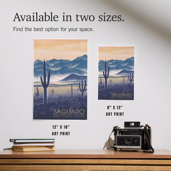 Saguaro National Park, Arizona, Desert Landscape, Art & Giclee Prints Art Lantern Press