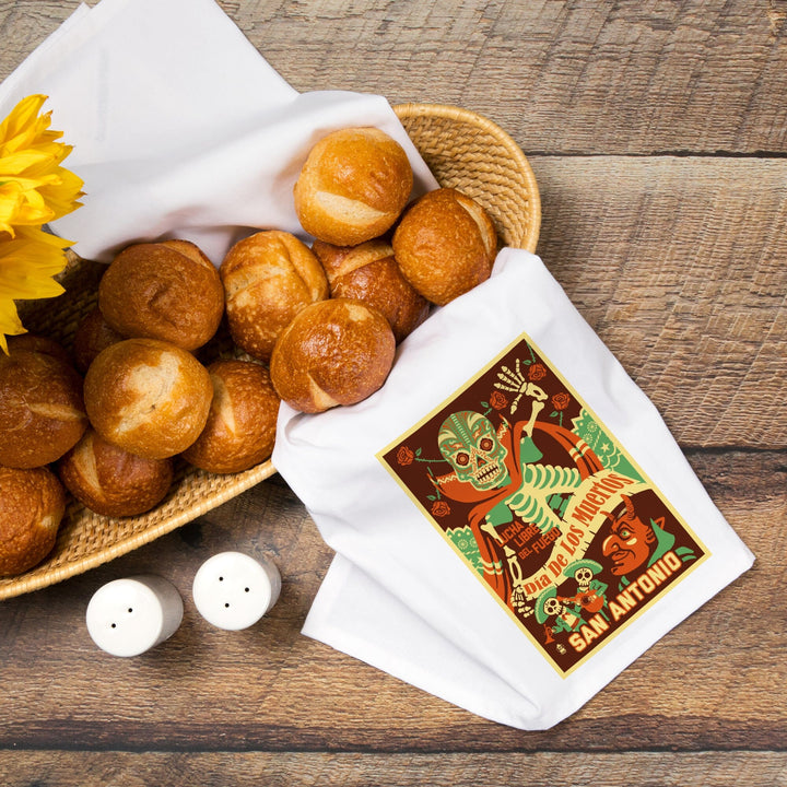 San Antonio, Texas, Dia de los Muertos (Day of the Dead), Lucha Libre del Fuego Press, Jigsaw Puzzle Kitchen Lantern Press