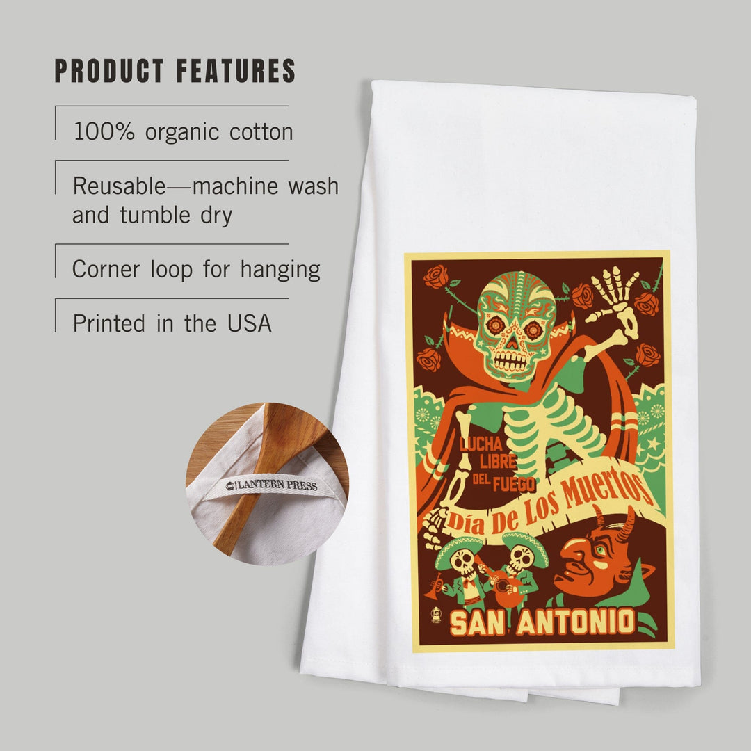 San Antonio, Texas, Dia de los Muertos (Day of the Dead), Lucha Libre del Fuego Press, Jigsaw Puzzle Kitchen Lantern Press
