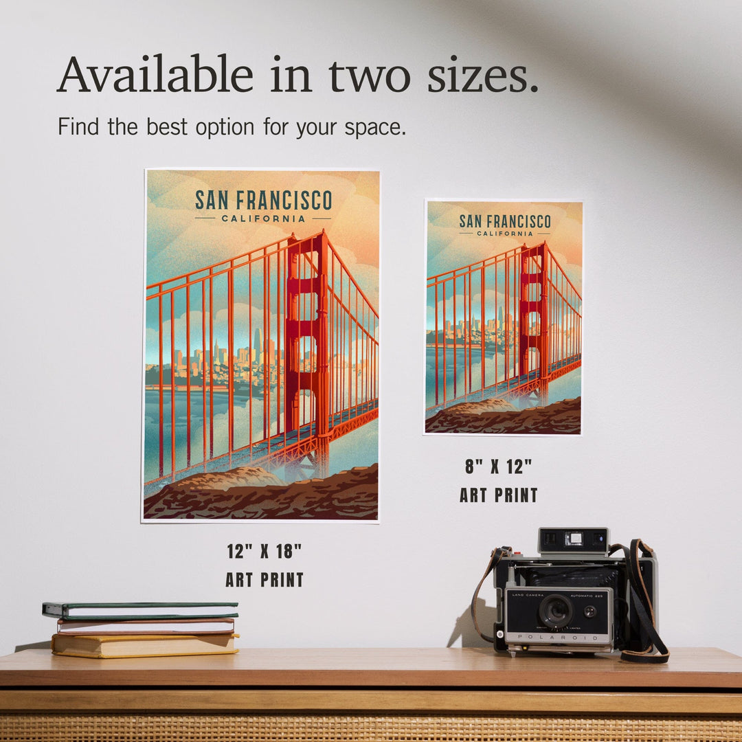 San Francisco, California, Lithograph, City Series, Art & Giclee Prints Art Lantern Press