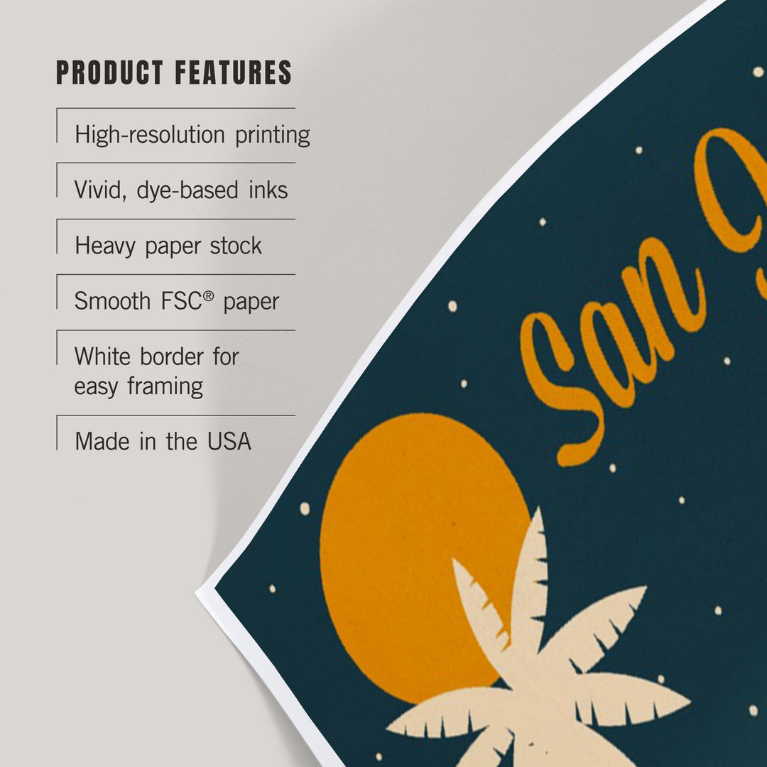 San Jose, California, Retro Skyline Series, Art & Giclee Prints Art Lantern Press