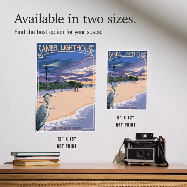 Sanibel Lighthouse, Florida, Art & Giclee Prints Art Lantern Press