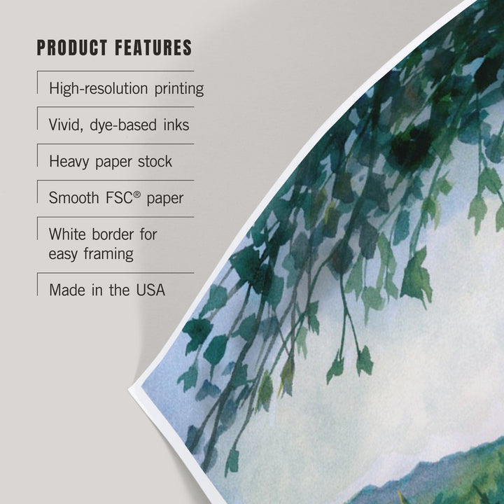 Santa Rosa, California, Sonoma County Wine Country, Art & Giclee Prints Art Lantern Press