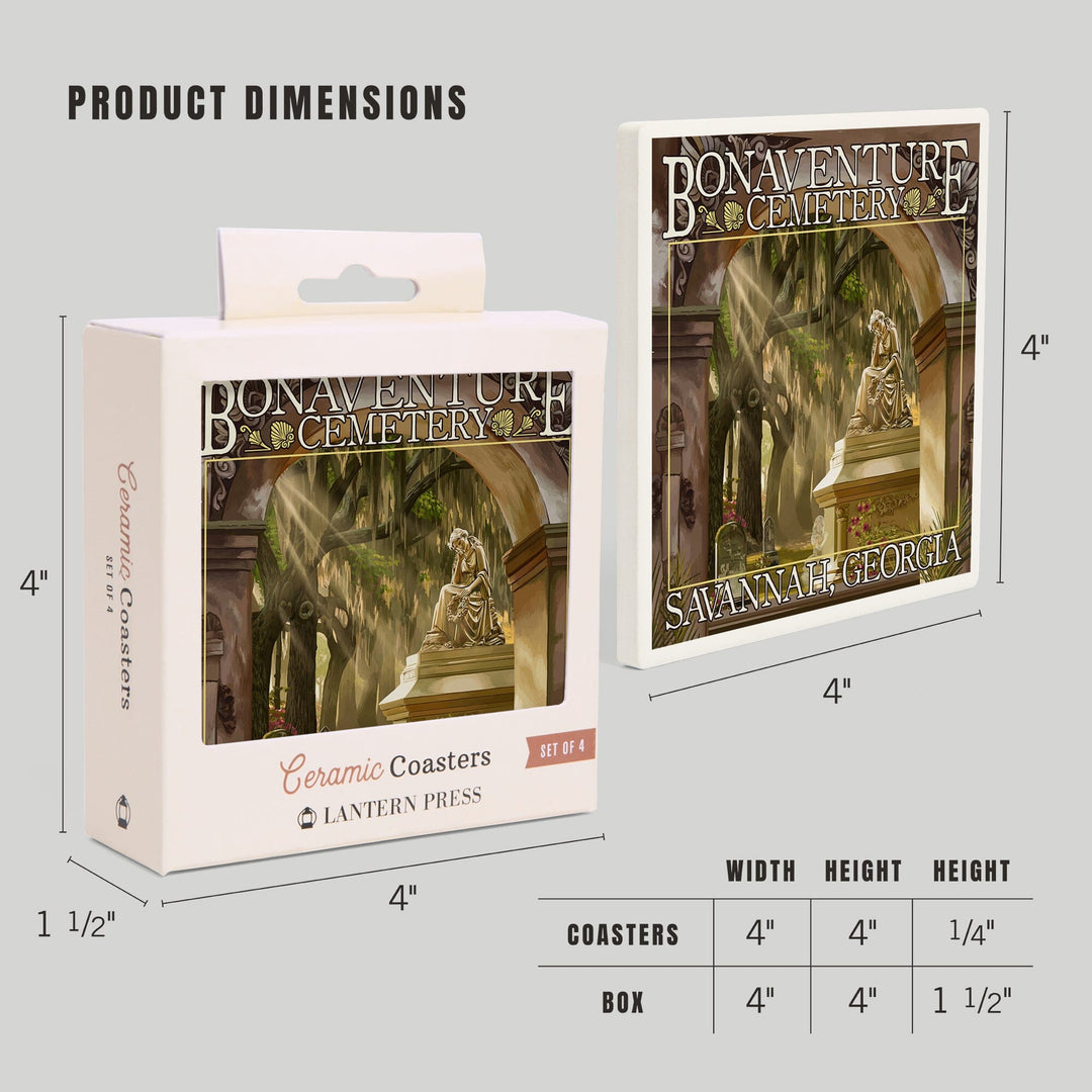 Savannah, Georgia, Bonaventure Cemetery, Coasters Coasters Lantern Press