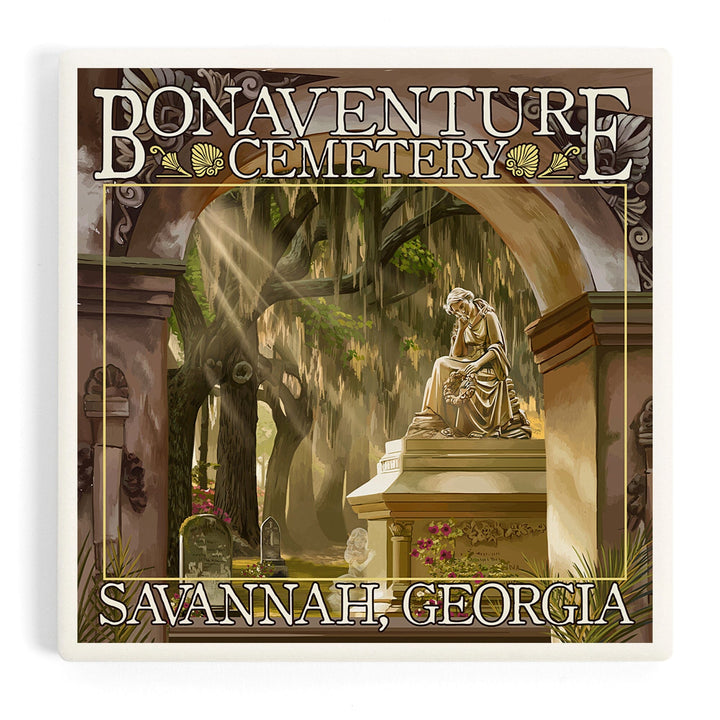 Savannah, Georgia, Bonaventure Cemetery, Coasters Coasters Lantern Press Coaster