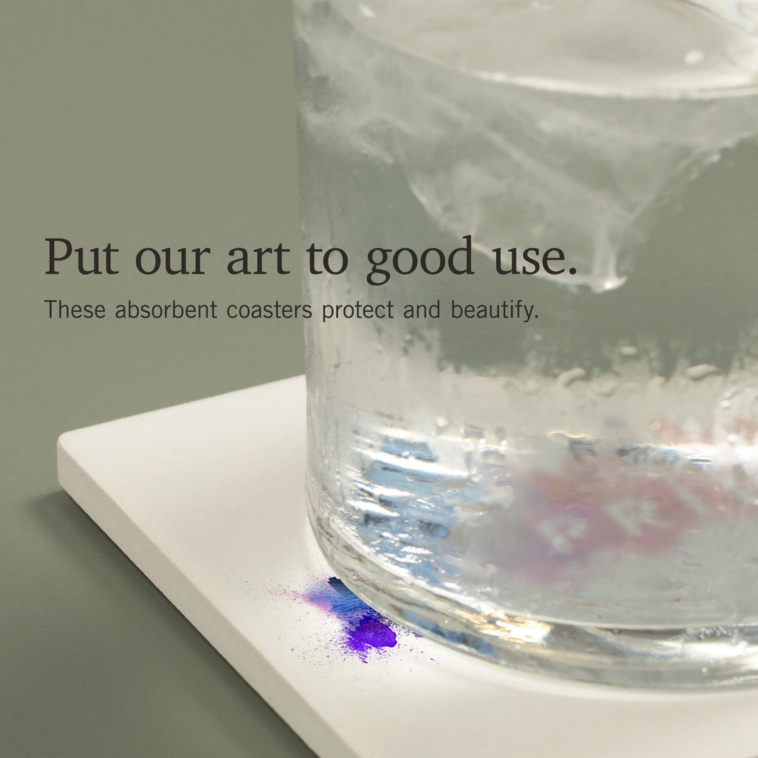 Seattle, Washington, Gay Pride, Skyline Abstract, Coasters Coasters Lantern Press