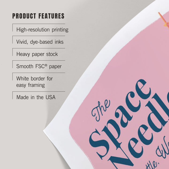 Seattle, Washington, Space Needle, Epic City Scene, Art & Giclee Prints Art Lantern Press