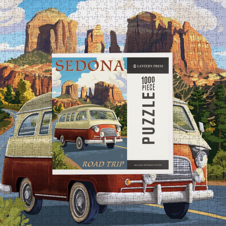 Sedona, Arizona, Camper Van, Jigsaw Puzzle Puzzle Lantern Press