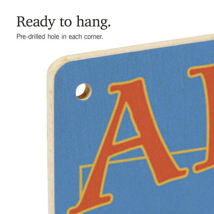 Sedona, Arizona, Destination Signpost, Lantern Press Poster, Wood Signs and Postcards Wood Lantern Press