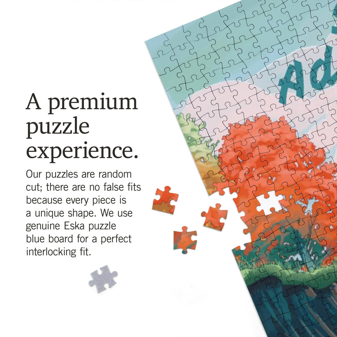 Seek Adventure, River Rafting, Jigsaw Puzzle Puzzle Lantern Press