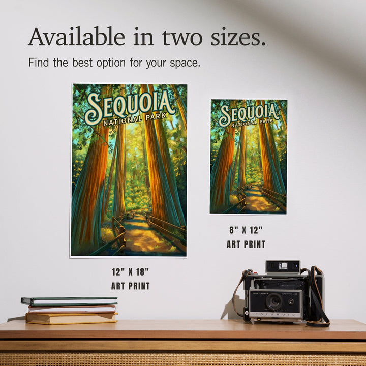 Sequoia National Park, California, Oil Painting, Art & Giclee Prints Art Lantern Press