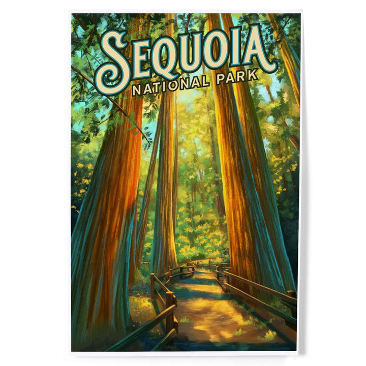 Sequoia National Park, California, Oil Painting, Art & Giclee Prints Art Lantern Press