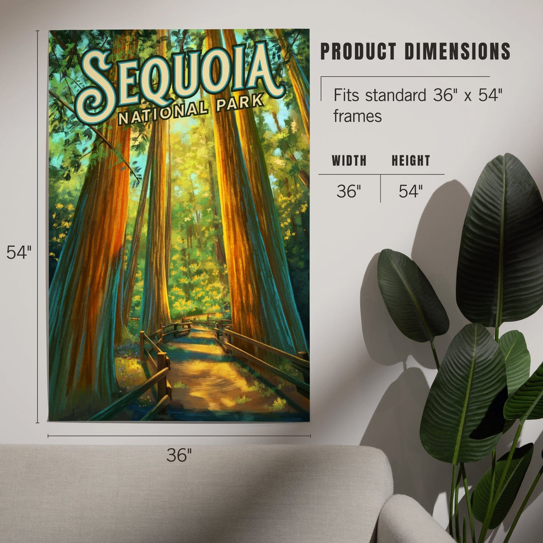 Sequoia National Park, California, Oil Painting, Art & Giclee Prints Art Lantern Press