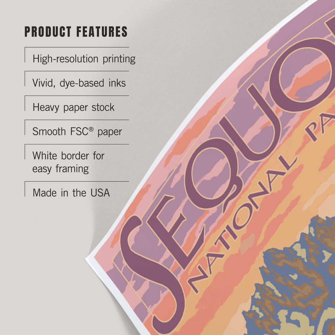 Sequoia National Park, California, Spring Flowers, Art & Giclee Prints Art Lantern Press