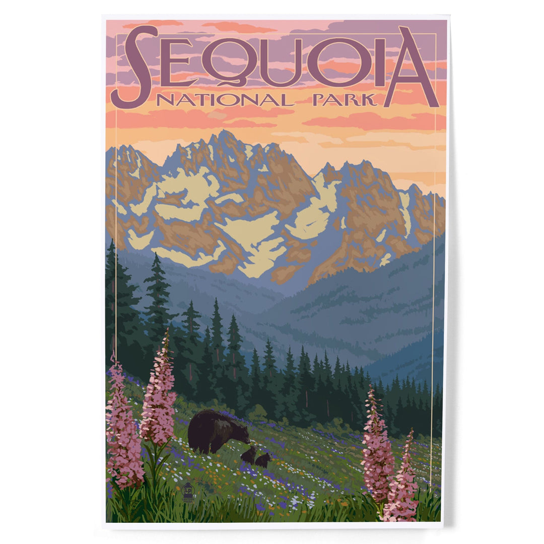Sequoia National Park, California, Spring Flowers, Art & Giclee Prints Art Lantern Press