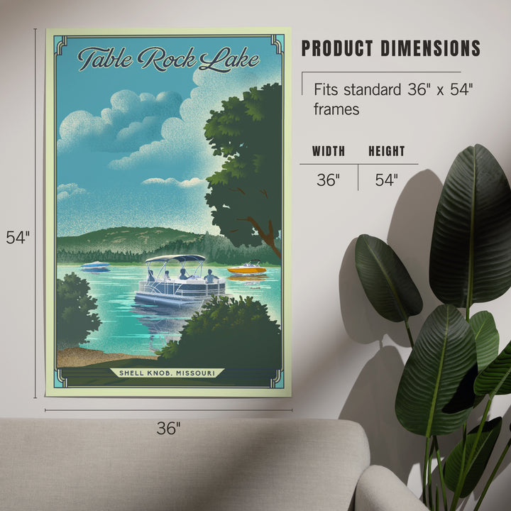 Shell Knob, Missouri, Table Rock Lake, Lithograph, Art & Giclee Prints Art Lantern Press