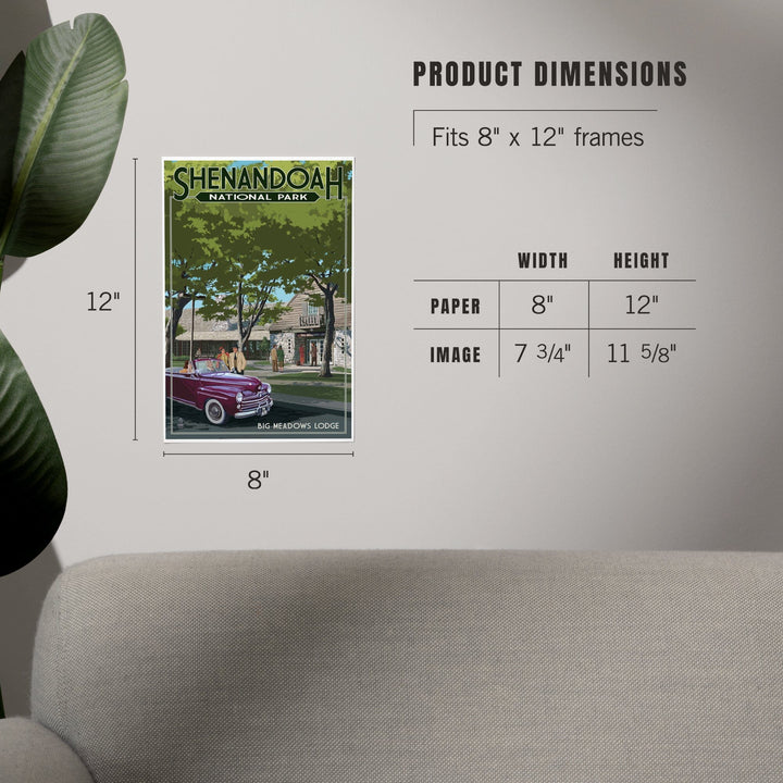 Shenandoah National Park, Virginia, Big Meadows Lodge, Art & Giclee Prints Art Lantern Press