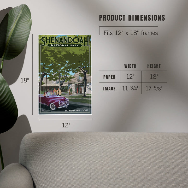 Shenandoah National Park, Virginia, Big Meadows Lodge, Art & Giclee Prints Art Lantern Press