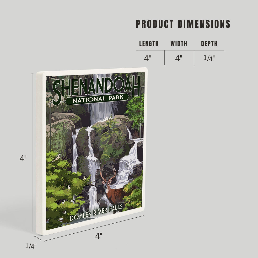 Shenandoah National Park, Virginia, Doyles River Falls, Coasters Coasters Lantern Press