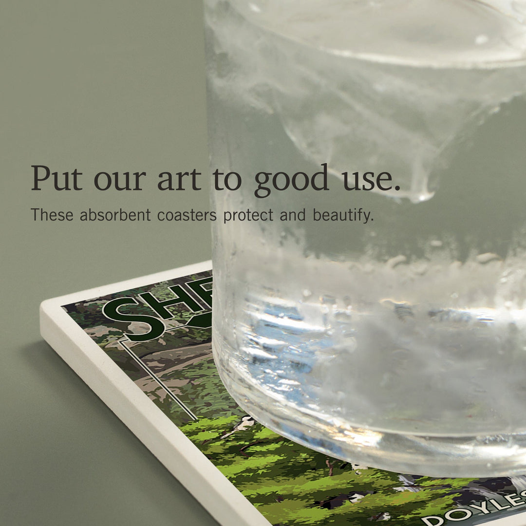 Shenandoah National Park, Virginia, Doyles River Falls, Coasters Coasters Lantern Press