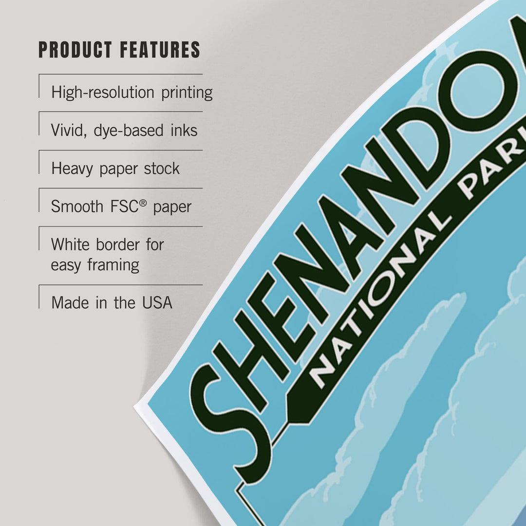 Shenandoah National Park, Virginia, Hikers and Hawk, Art & Giclee Prints Art Lantern Press