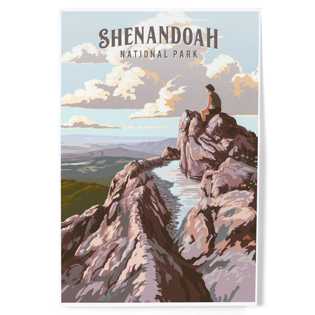 Shenandoah National Park, Virginia, Painterly National Park Series, Art & Giclee Prints Art Lantern Press