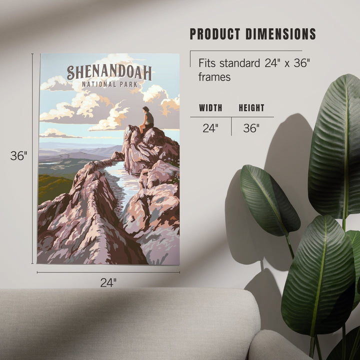 Shenandoah National Park, Virginia, Painterly National Park Series, Art & Giclee Prints Art Lantern Press