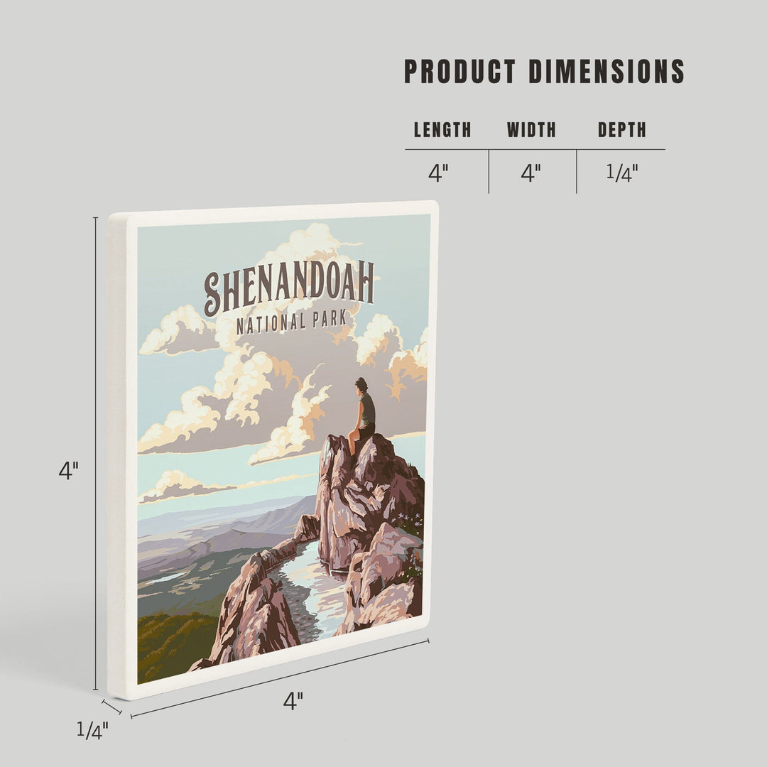 Shenandoah National Park, Virginia, Painterly National Park Series, Coasters Coasters Lantern Press