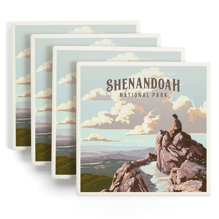 Shenandoah National Park, Virginia, Painterly National Park Series, Coasters Coasters Lantern Press