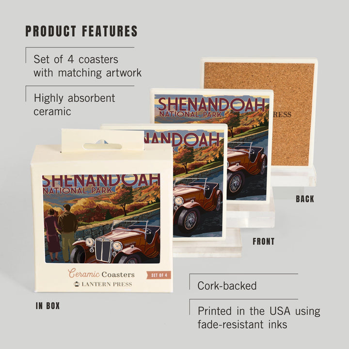Shenandoah National Park, Virginia, Skyline Drive, Coasters Coasters Lantern Press