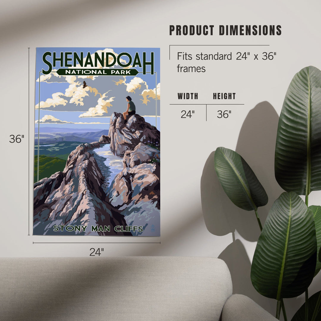 Shenandoah National Park, Virginia, Stony Man Cliffs View, Art & Giclee Prints Art Lantern Press